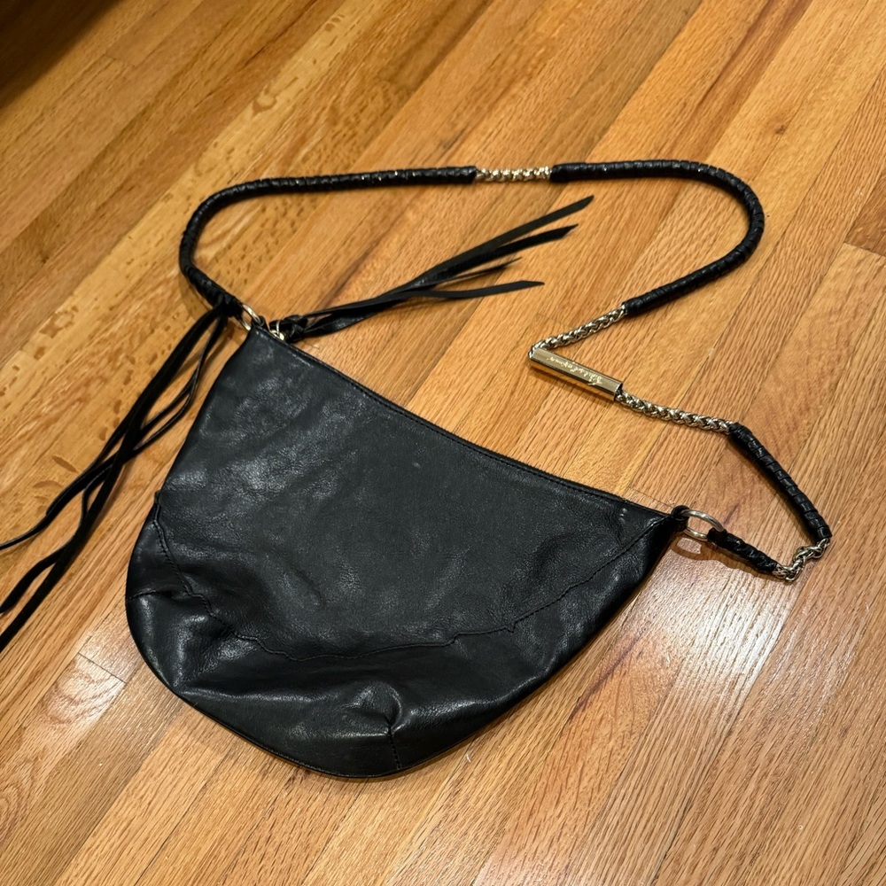 Foley + Corinna Black Leather Women's Crossbody Bag